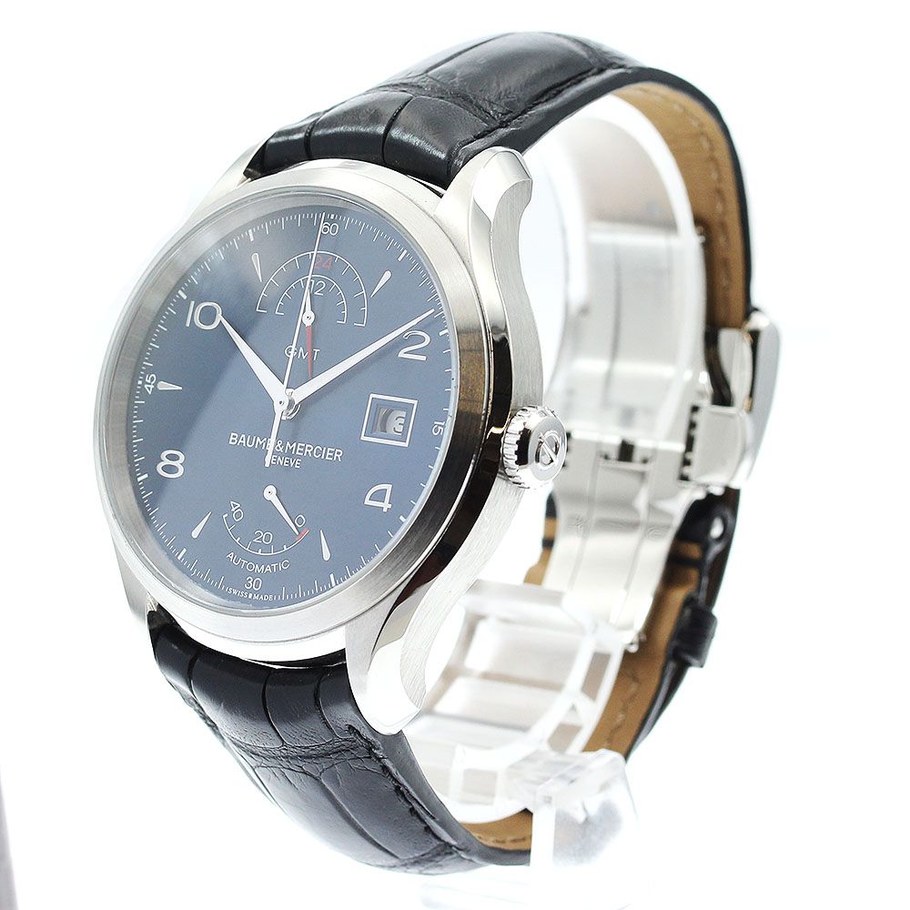 ボーム＆メルシェ Baume - Mercier M0A10422 クリフトン GMT デイト パワーリザーブ 自動巻き メンズ_909630