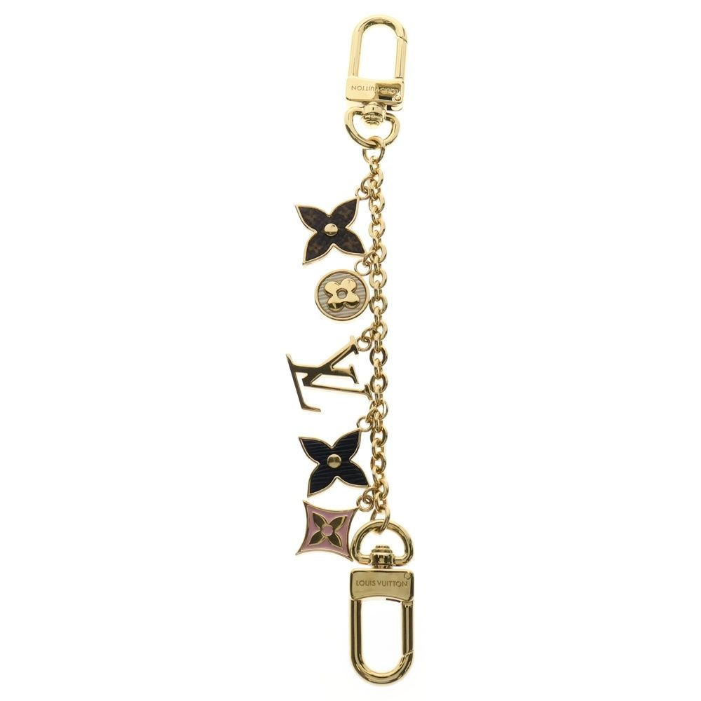 LOUIS VUITTON バッグチャーム フラワー ギフトにも♪】LV☆バッグチャーム チョコレート フラワー