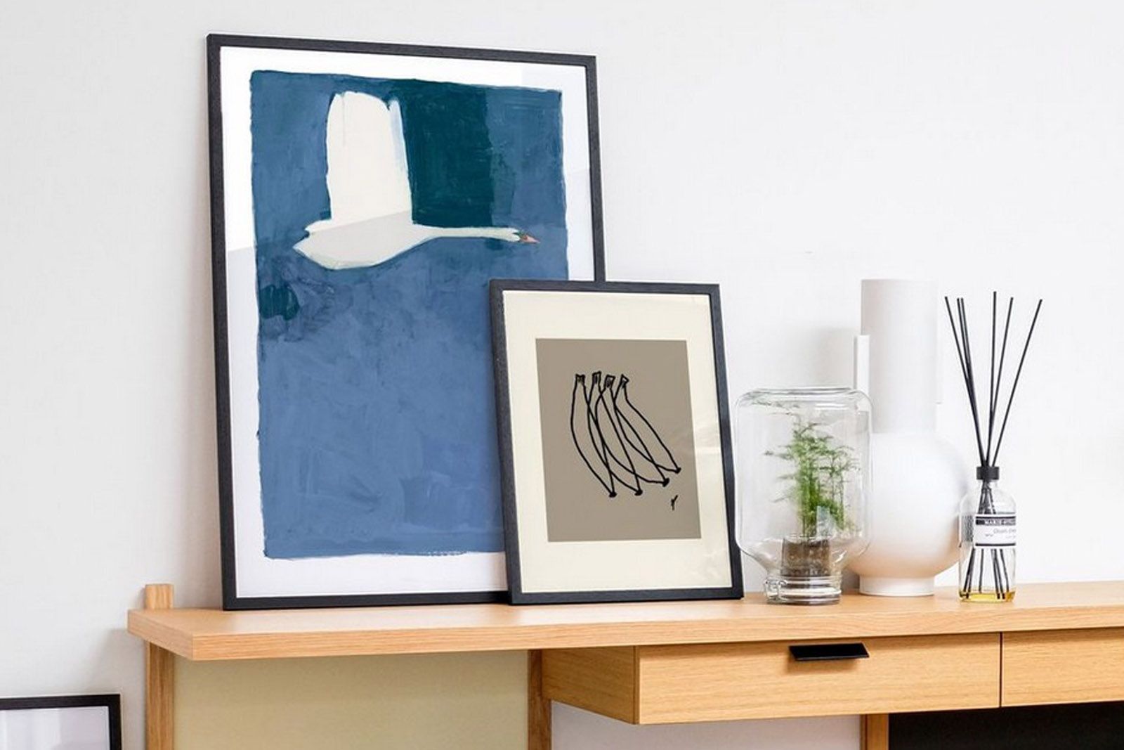 ポスターフレーム 天然木製 ブラック 70×100cm ポスターフレーム 天然