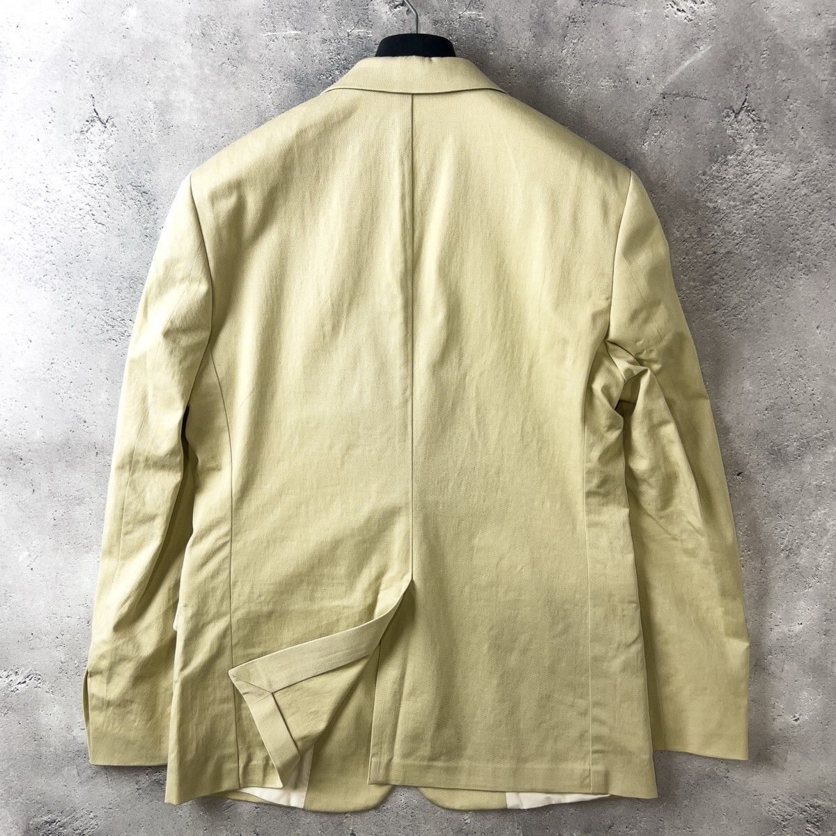 未使用級 ラコステ LACOSTE 綿麻 テーラード ジャケット メンズ 52 (L