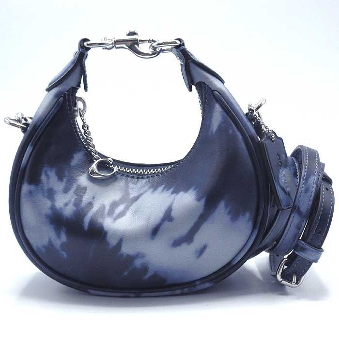 【新品】コーチ CT912 LHNGB (ミッドナイトネイビー)  バッグ ショルダーバッグ COACH JONIE ミニ レザー タイ ダイ プリント 2WAY 斜め掛け アウトレット レディース 送料無料 新品】コーチ CT912 LHNGB (ミッドナイトネイビー) バッグ ショルダー
