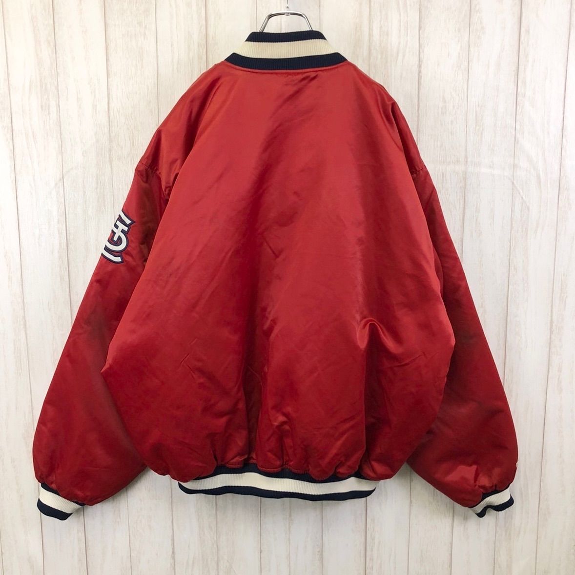 セントルイス・カージナルス Majestic ジャケット L Majestic St Louis Cardinals Jacket, Red MLB Full Zip
