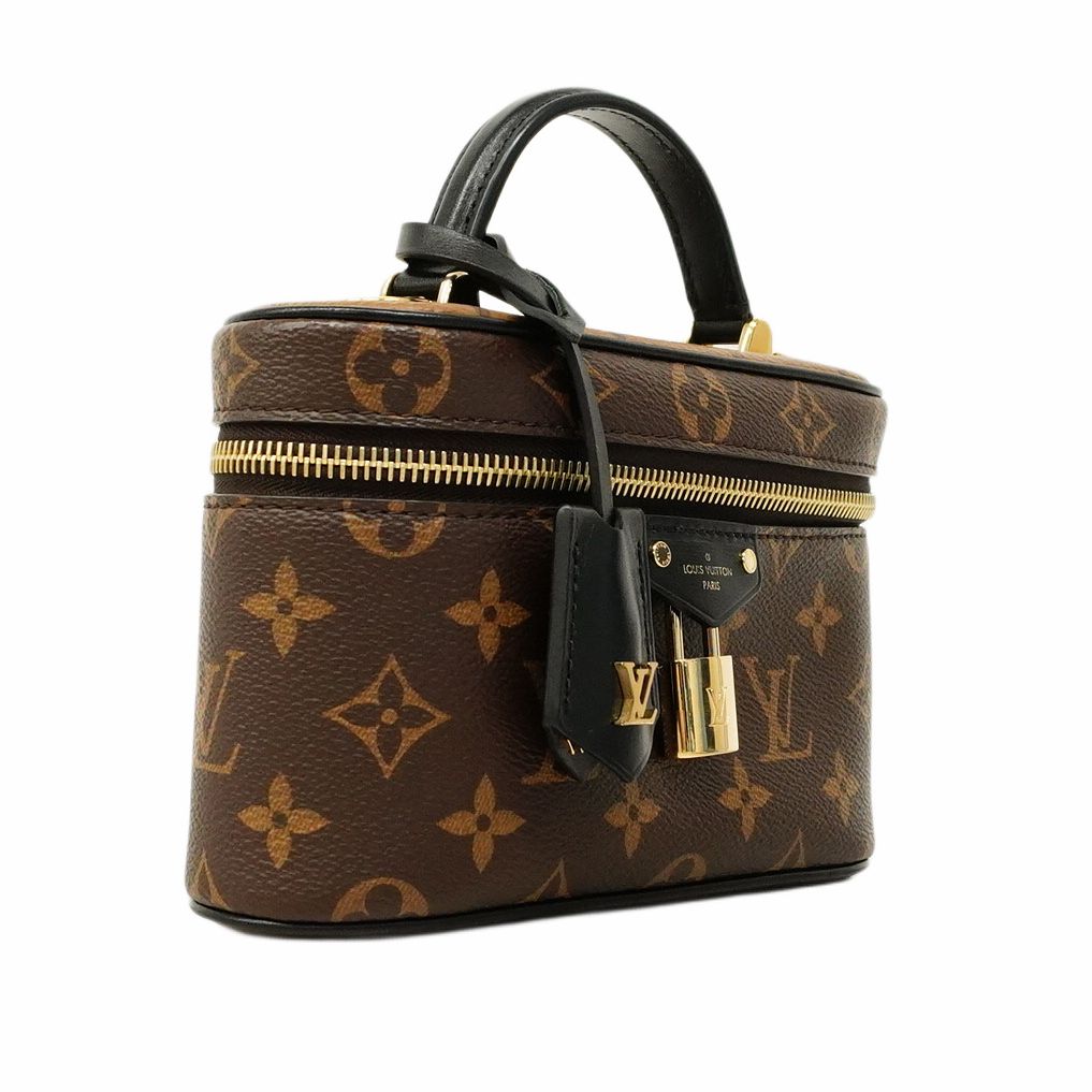 5ma0952-h ルイヴィトン バニティバッグ モノグラム リバース ヴァニティチェーンポーチ M47125 ブラウン レディース