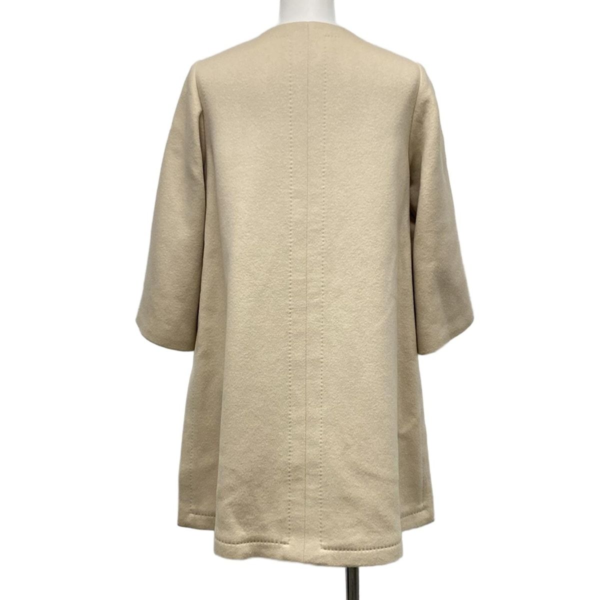 Mikako Nakamura ミカコナカムラ コート サイズ38 M レディース - ベージュ 七分袖 秋 冬 カシミヤ