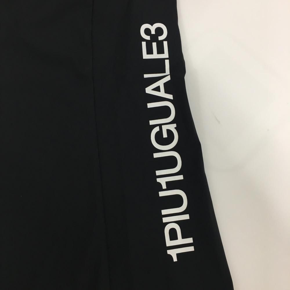 【未使用/保管品】ウノピゥウノウグァーレトレ ポロシャツ デカロゴ ブラック系 超美品】ウノピゥウノウグァーレトレゴルフ 半袖ポロシャツ 黒×白