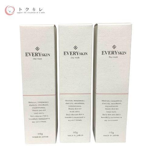 トクキレ EVERYSKIN デイウォッシュ 110g 3本セット 洗顔料 未開封 エブリースキン
