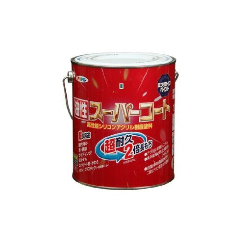 まとめ買い アサヒペン 油性スーパーコート 1.6L ブラングレー 3缶セット