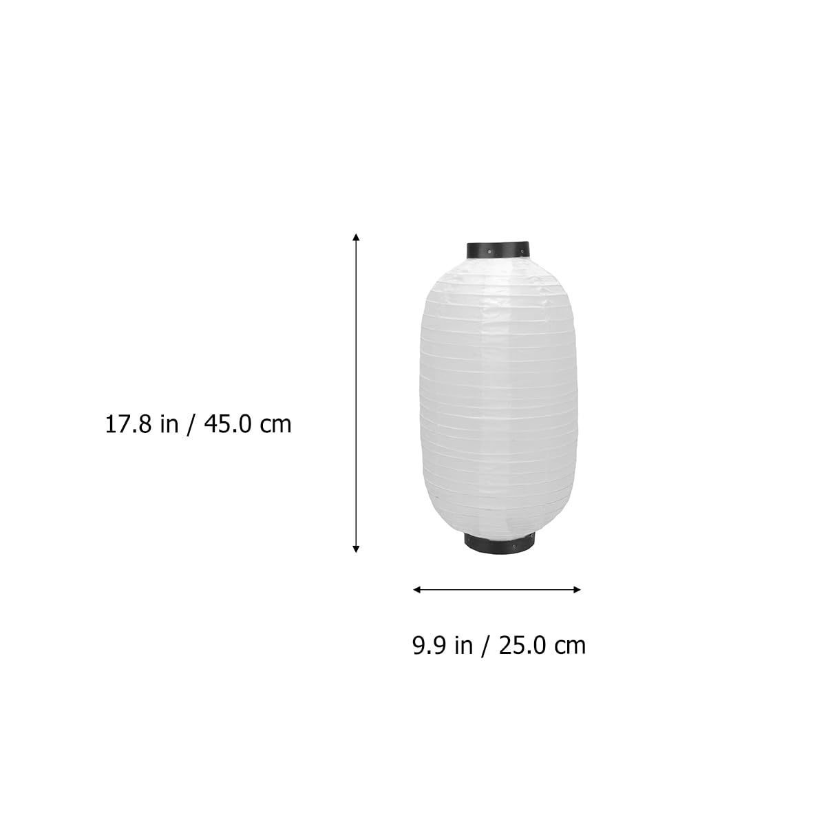 NUOLUX 提灯 ちょうちん 長型 白 防水 お祭り 10インチ パーティー イベント 結婚式 盆提灯 新年春節 居酒屋 飾り用 燈籠 デコレーション インテリア セット 25 45 cm ホワイト1