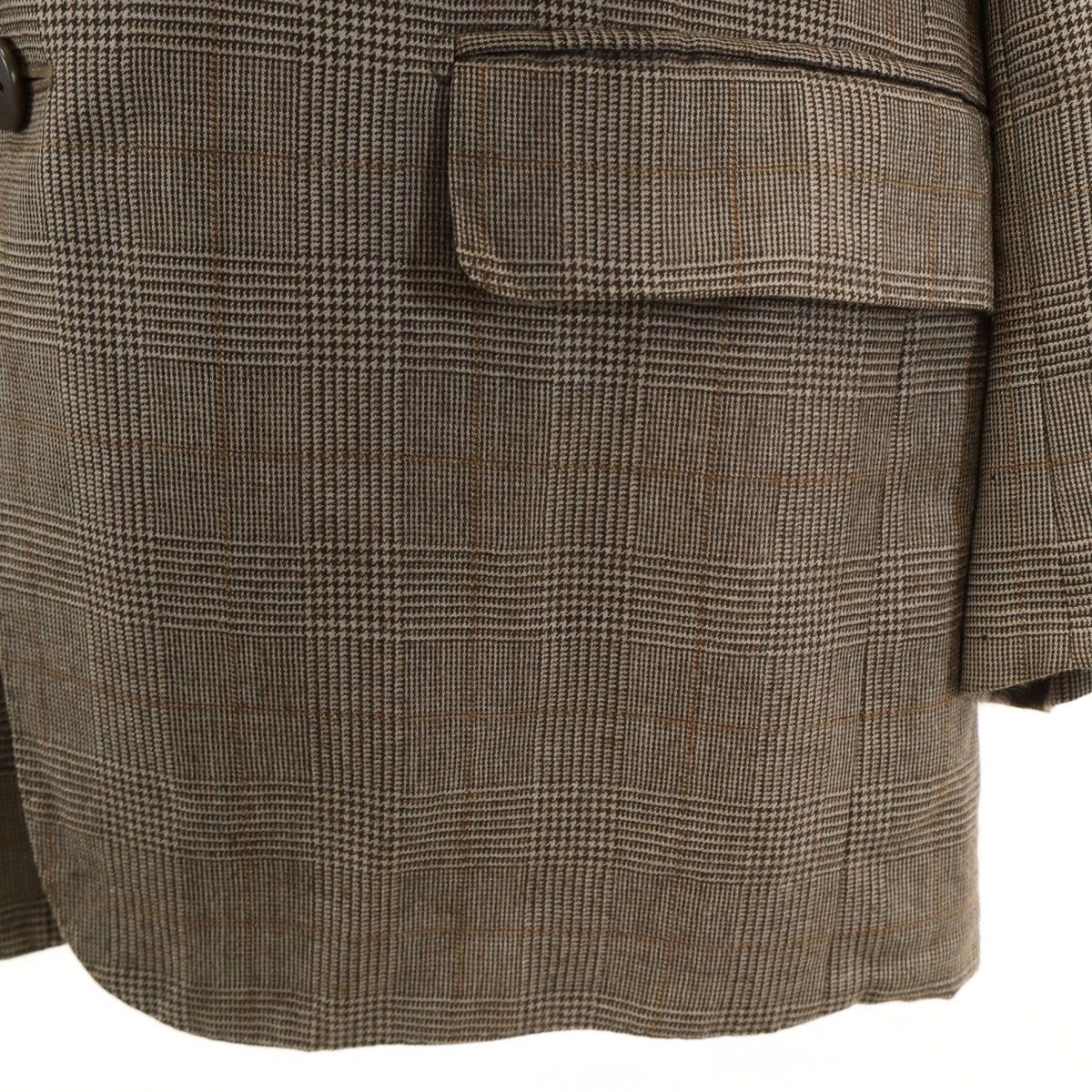 最高級素材ロロピアーナカシミヤ100% 日本製 テーラードジャケット ブラウン DELUXE デラックス 80s 90s カシミヤ100% ロロピアーナ オールド