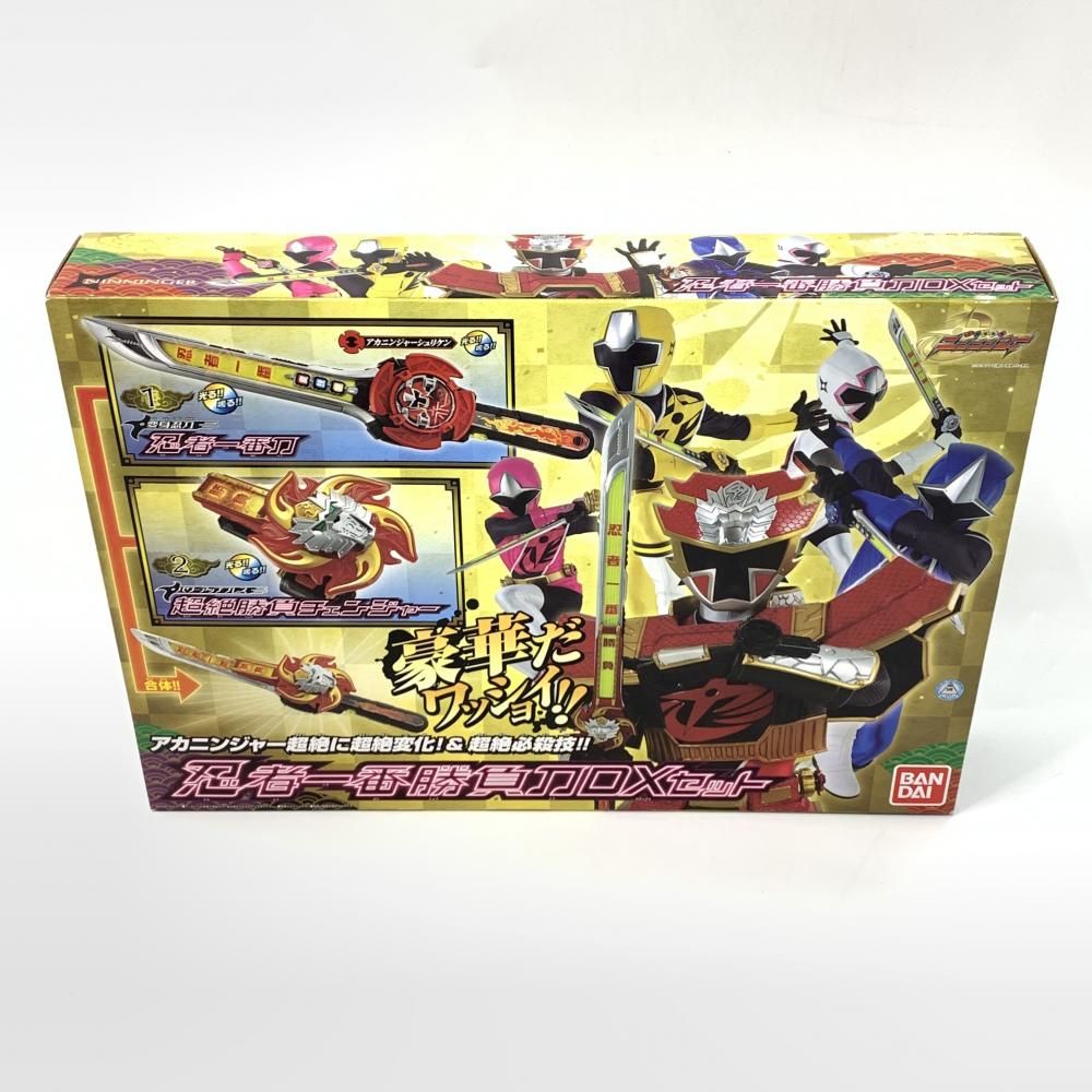 【中古】未開封)ﾊﾞﾝﾀﾞｲ 手裏剣戦隊ﾆﾝﾆﾝｼﾞｬｰ 忍者一番勝負刀DXｾｯﾄ[10]