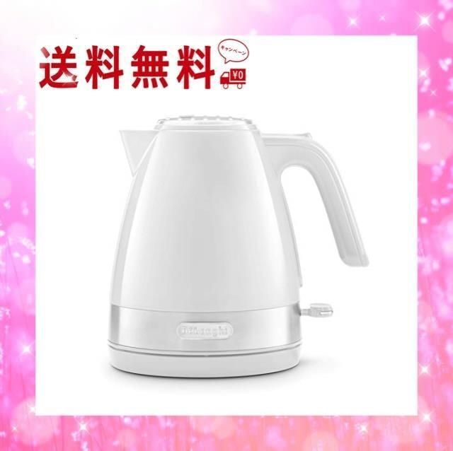 人気商品】2)ホワイト_1)ケトル単品 DeLonghi(デロンギ) De'Longhi電気