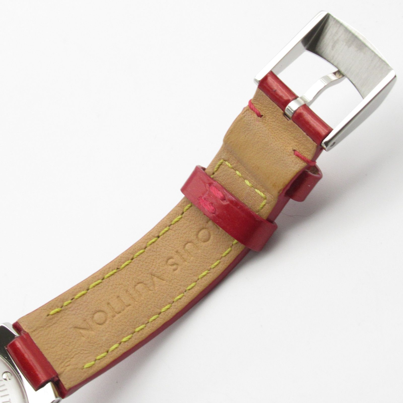 ルイ・ヴィトン LOUIS VUITTON 腕時計 タンブール ハート Q121Z レッド  