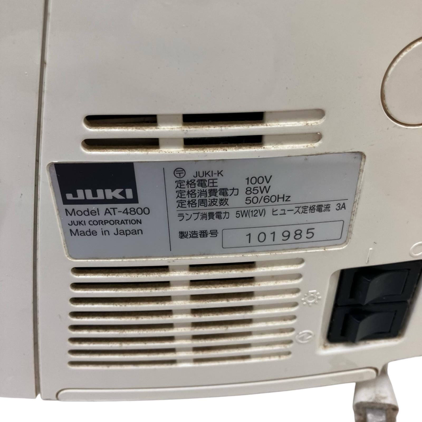 186000 現状品 JUKI ジューキ ミシン ぬいひめ4800 AT-4800 WWW_KANDAIZUMI_COM
