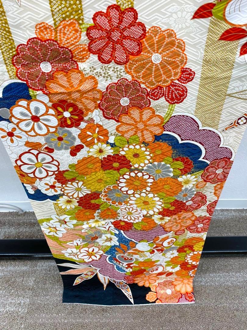 振袖 豪華 刺繍 金彩 身丈162cm 撥水加工済 - メルカリ