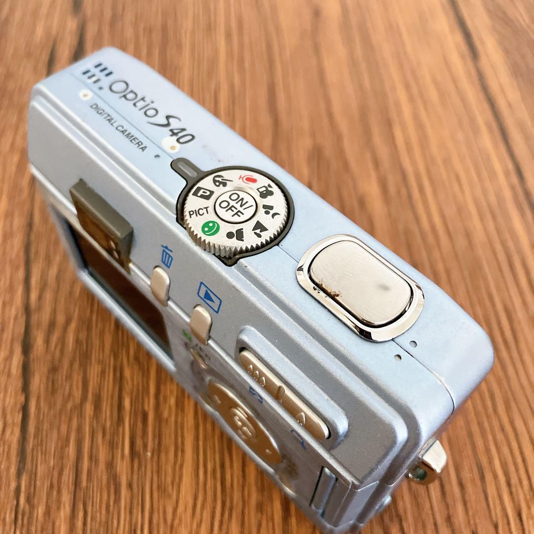 カメラ 動作確認済 PENTAX Optio S40 単三電池 平成レトロ
