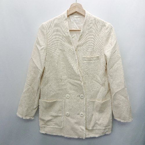 ◇ Plage プラージュ 麻使用 長袖 チェスターコート サイズ36