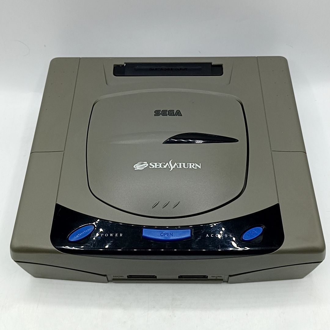 動作品 セガ サターン 中期型 HSS-3210 本体 コントローラー2個 ケーブル類 すぐに遊べるセット Sega Saturn