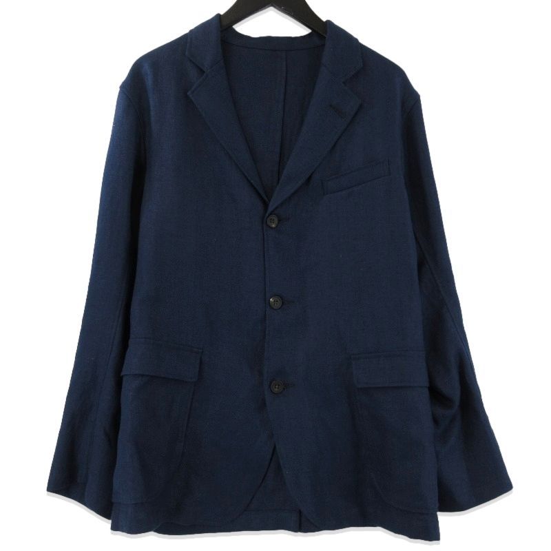 WORKERS ワーカーズ テーラードジャケット IVY BLAZER リネン ヘリンボーン アイビー ブレザー French Linen ネイビー 3671012632