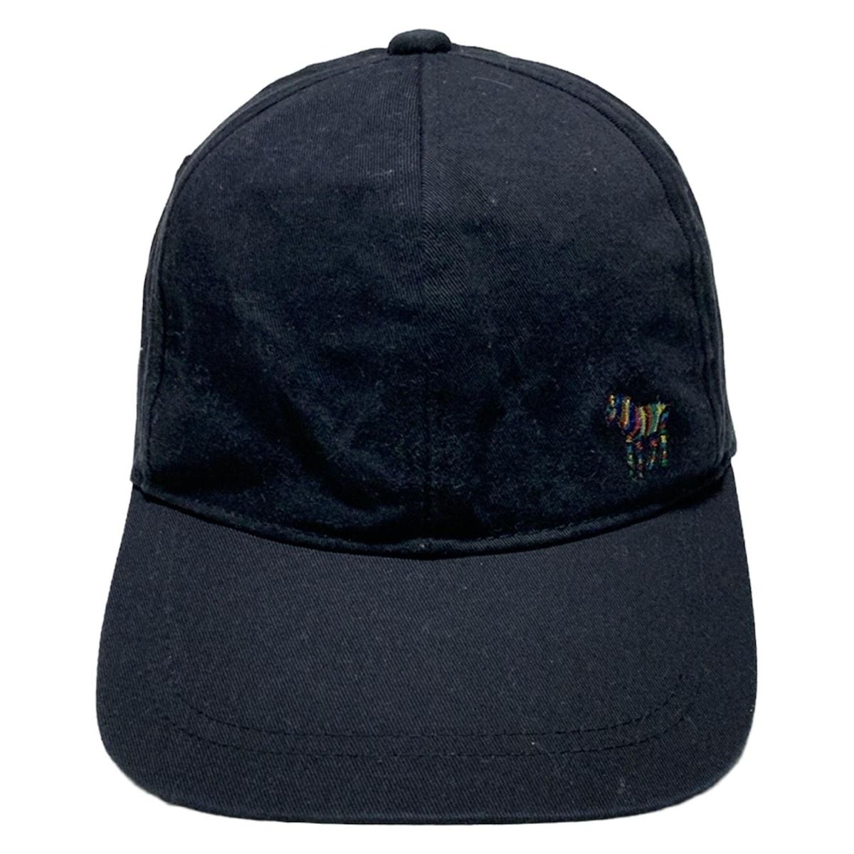 PaulSmith ポールスミス キャップ - 黒×マルチ 馬 コットン