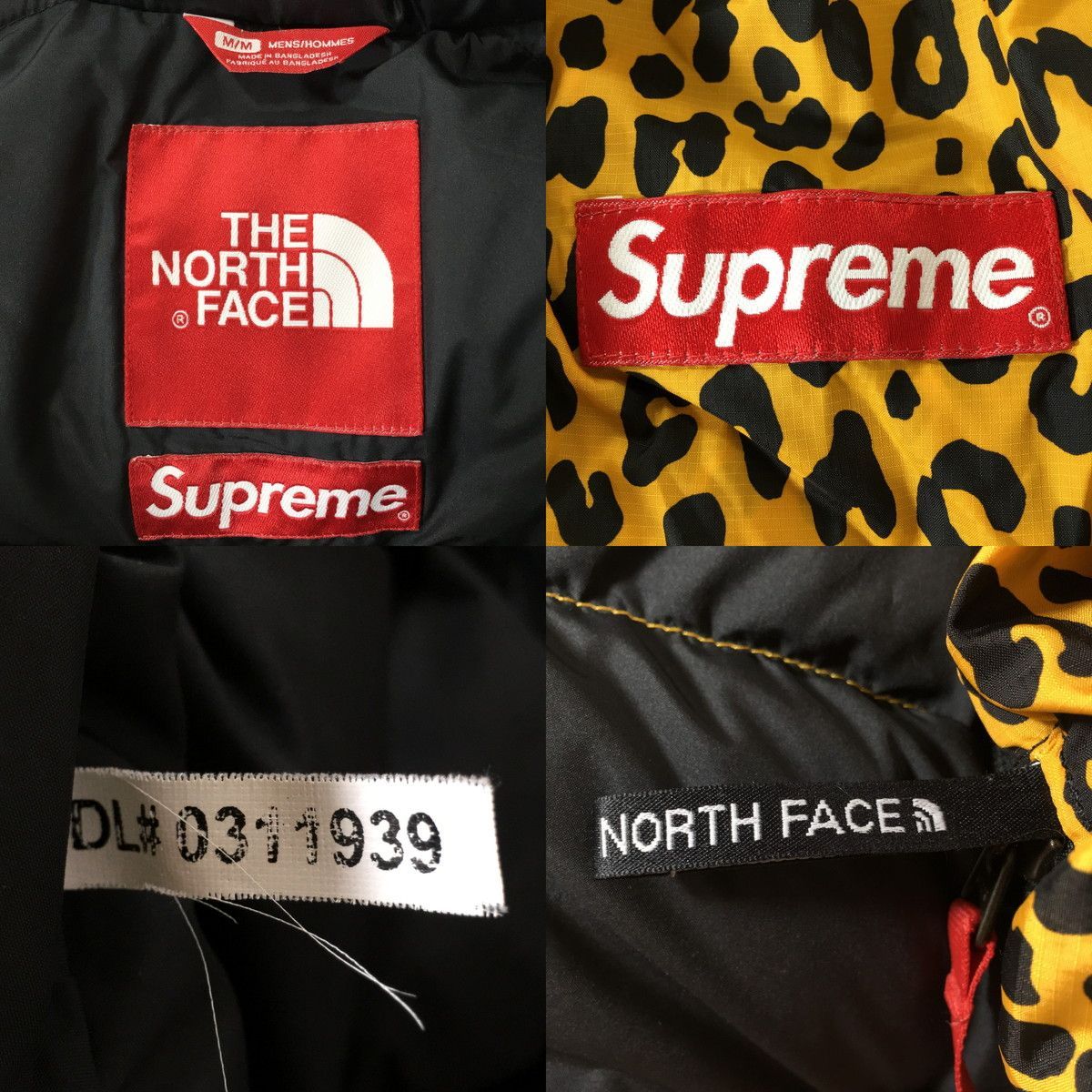 Supreme シュプリーム THE NORTH FACE Leopard Nuptse Down Jacket