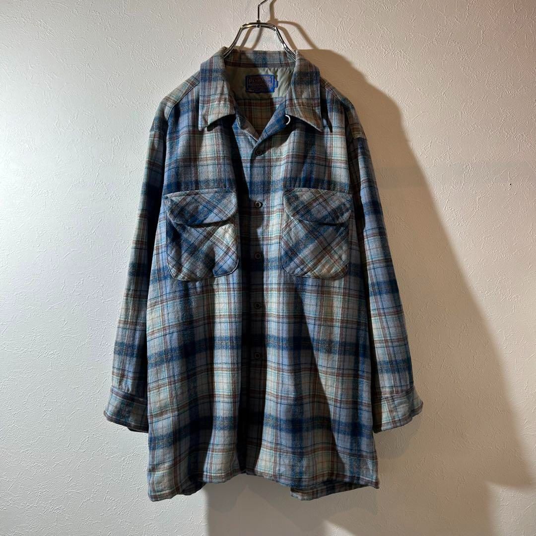 USA製 70s Pendleton long 開襟ボードシャツ シャドウ L - メルカリ