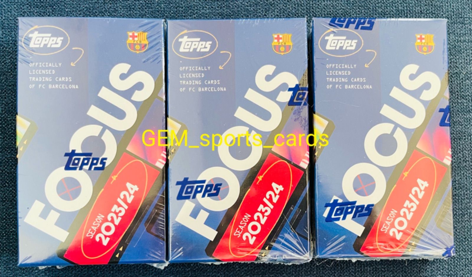 日本未発売 新品未開封】2023-24 Topps Focus FC Barcelona 3Box 