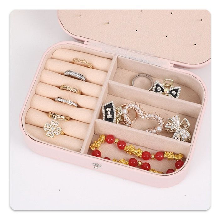 ジュエリー ケース メーカー - 中国ジュエリー ケース工場とサプライヤー ジュエリーオーガナイザースタンドジュエリーボックス ミラー付き PUジュエリージュエリーボックス ポータブルイヤリングネックレスオー