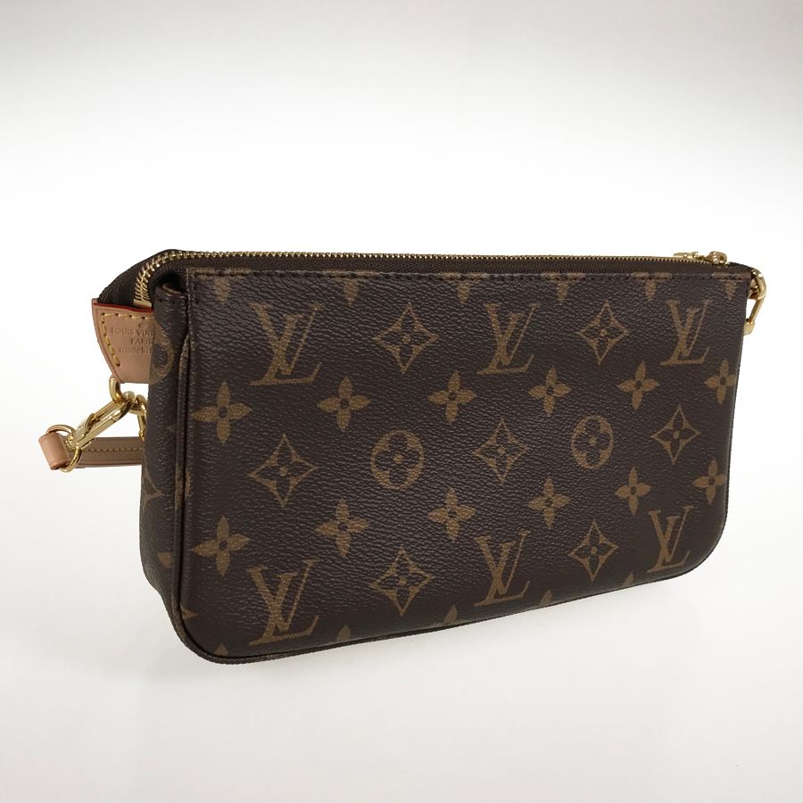 ルイヴィトン モノグラム ポシェットアクセソワール チェーン PVC ルイ・ヴィトン LOUIS VUITTON モノグラム ポシェット アクセ