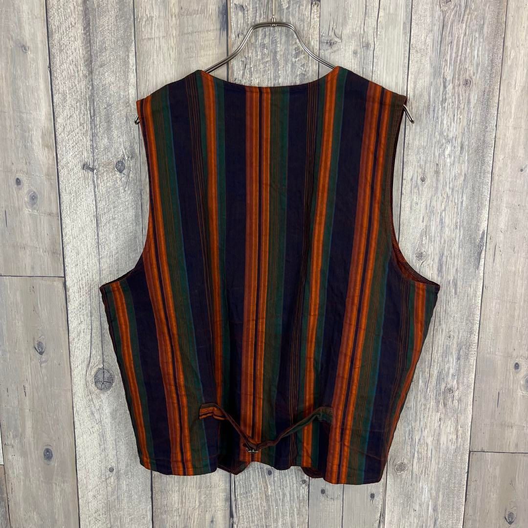 OLD CONVERSE 90s コンバース 米国製 ストライプ ベスト L