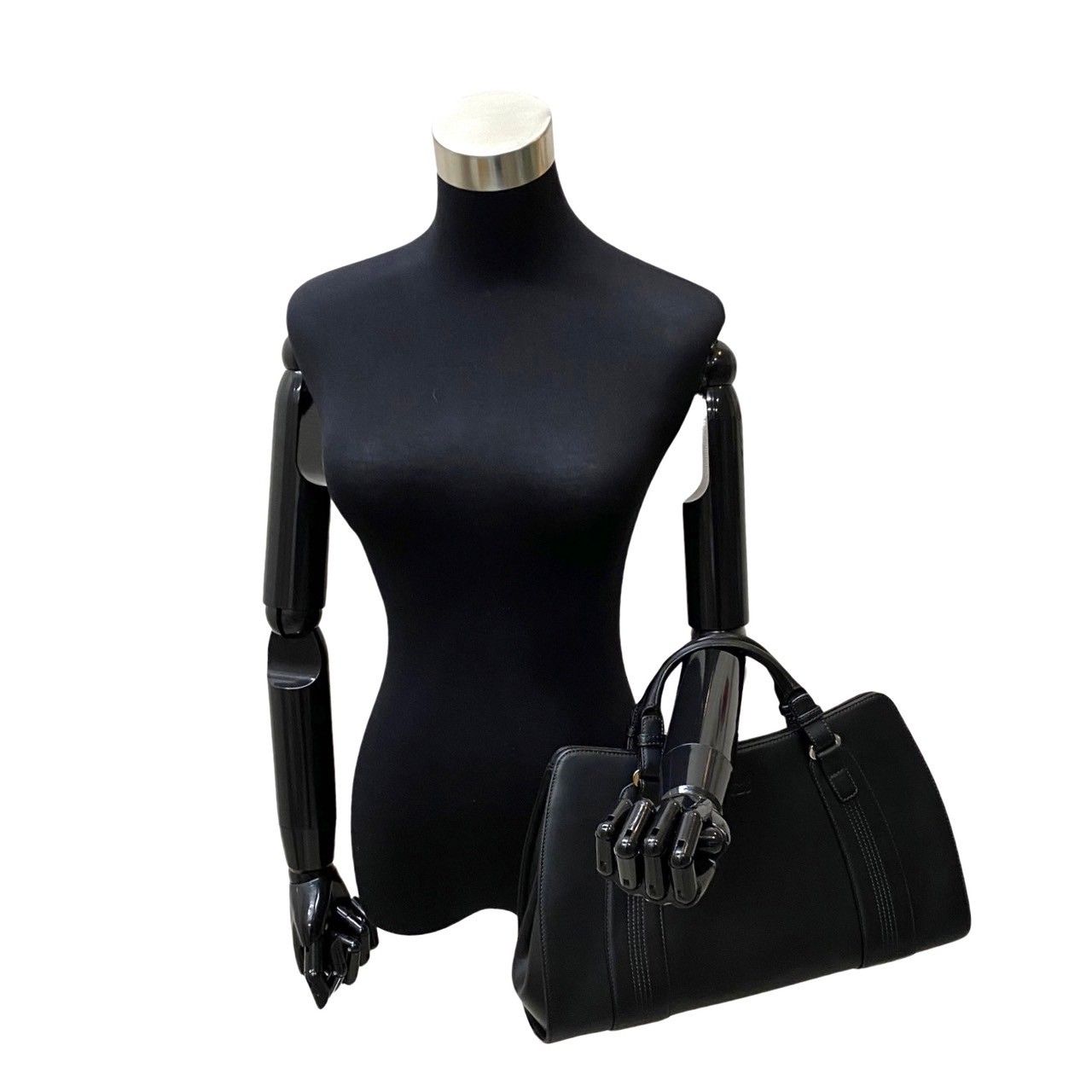 極 美品 LOEWE ロエベ カモッシオ アナグラム ロゴ レザー 本革 トート 