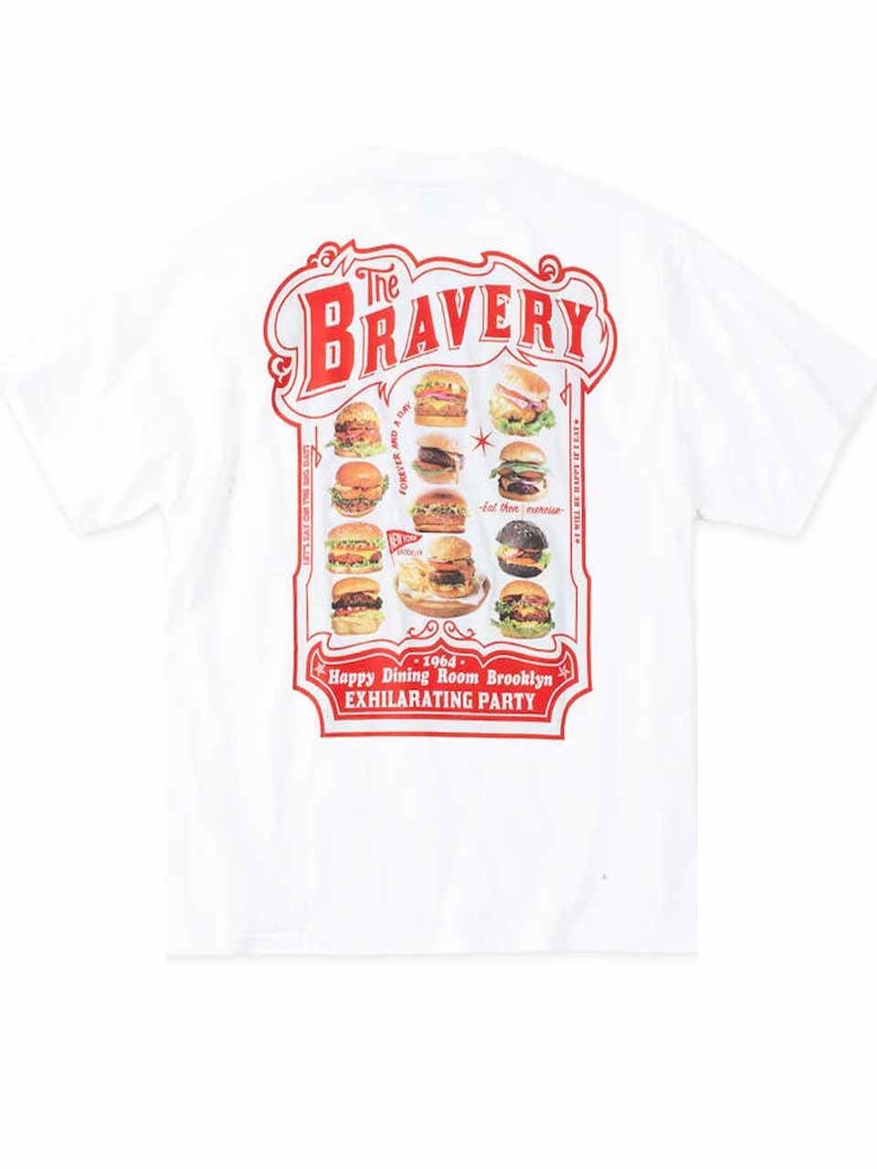 プリントTシャツ 大きいサイズ メンズ ハンバーガーショップ SHELTY 天竺 お洒落 トップス C060226-06 オフホワイト
