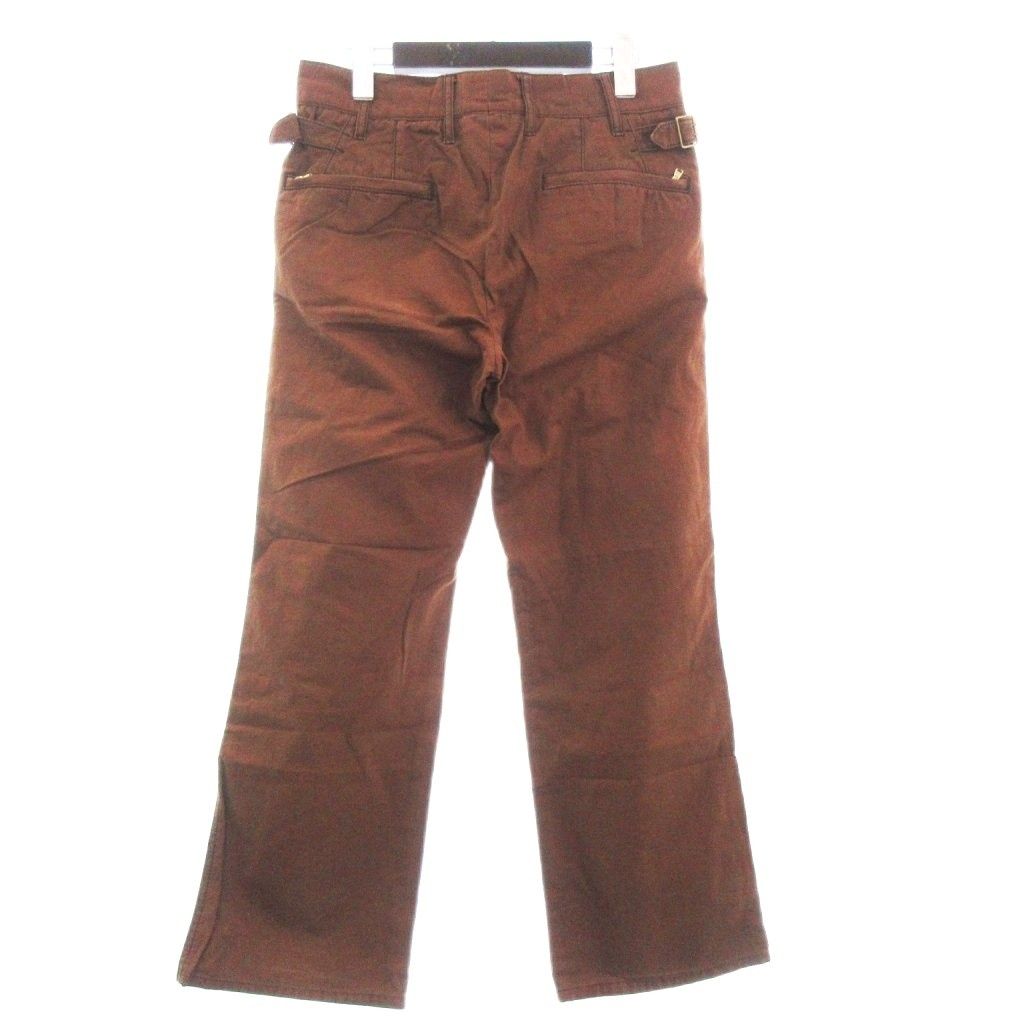 ボッテガヴェネタ BOTTEGA VENETA チノパン ワークパンツ ジッパーフライ コットン 茶 ブラウン 44 AA