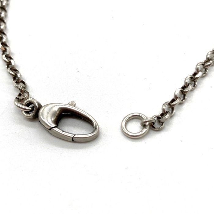 美品✨ グッチ ネックレス アラベスク キー ダブルG 燻 シルバー 925