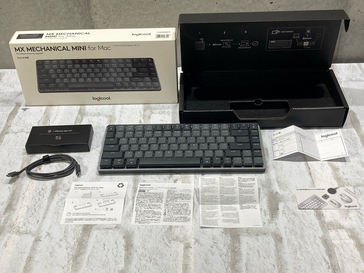 状態良好美品 Logicool ロジクール KX850MSG MX MECHANICAL MINI for Mac ミニマリスト 