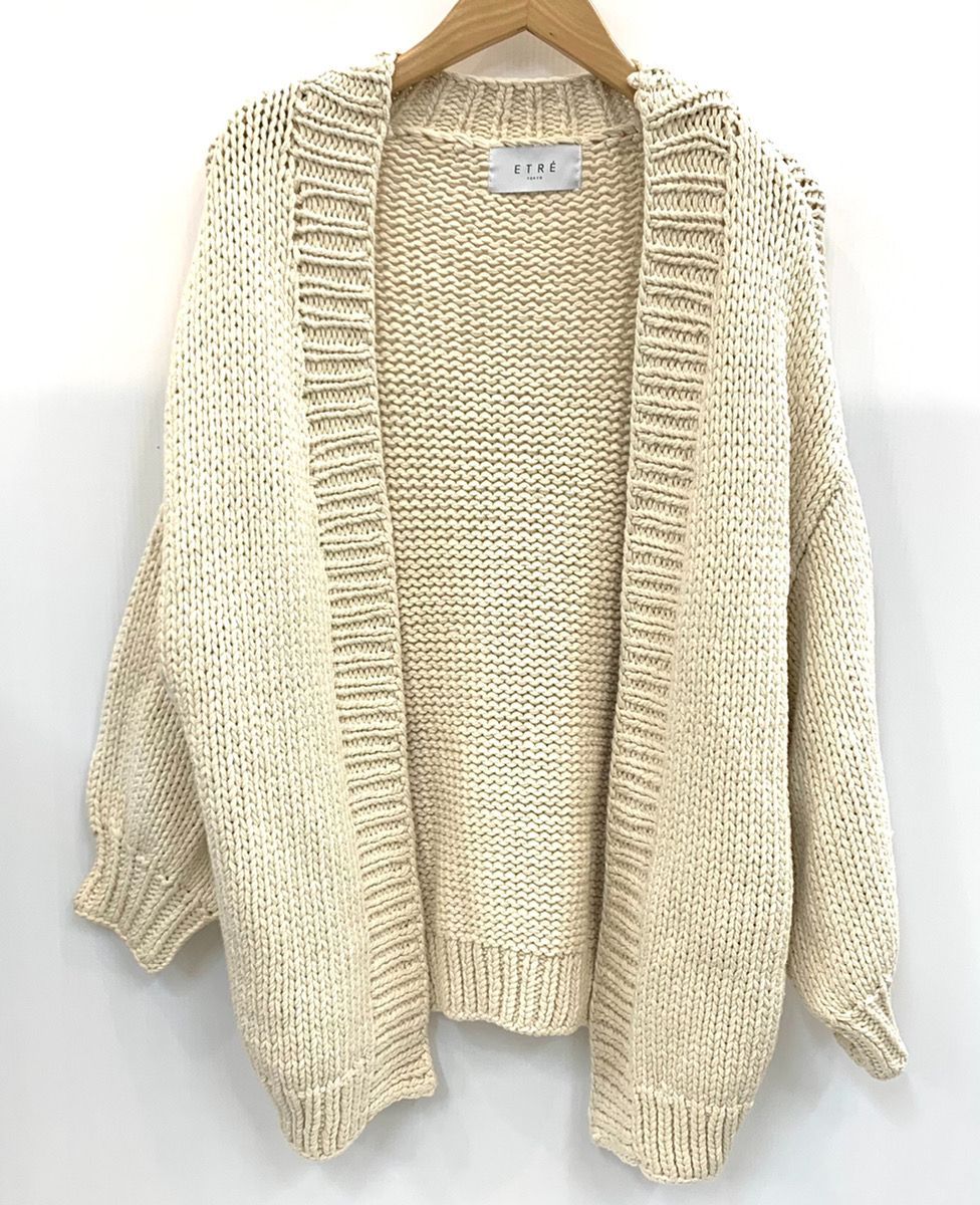 ETRE TOKYO エトレ トウキョウ 復刻版 織りニット カーディガン  