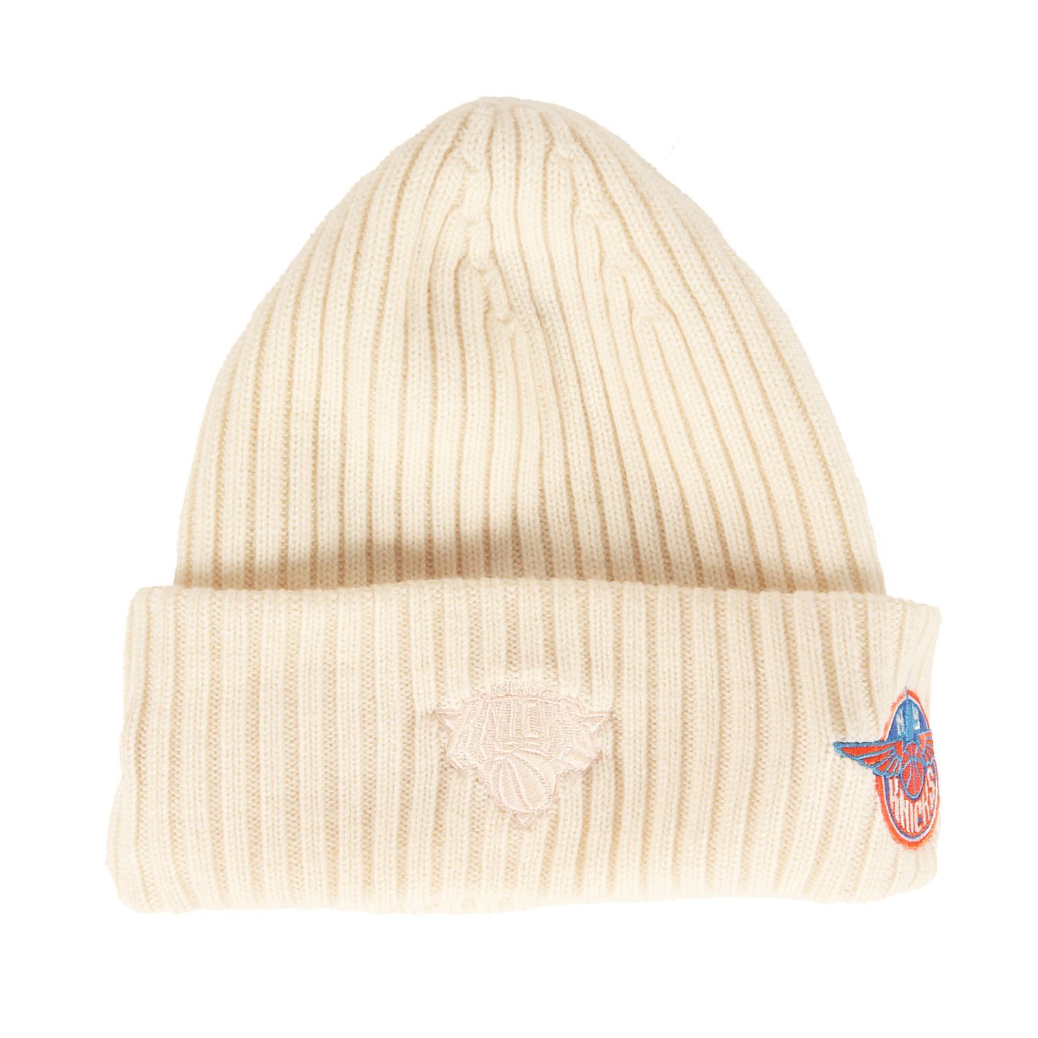 【美品】KITH NYC キス ニューヨークシティー ビーニー オフホワイト 白 | 24AW NEW ERA New York Knicks ウールニット ビーニー | ブランド ニットキャップ 帽子【メンズ】【】