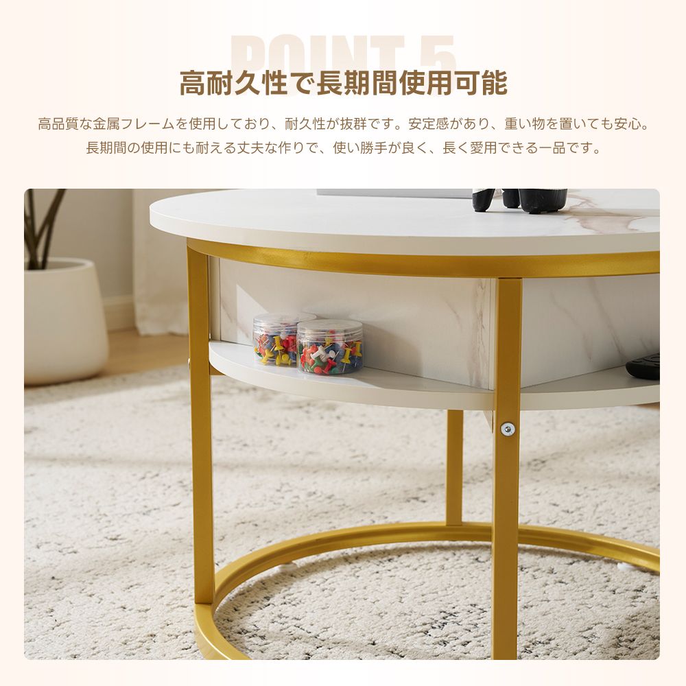 ローテーブル収納付きセンターテーブル天板昇降式天板2倍展開可能大