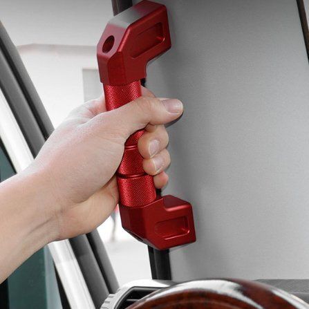 トヨタ FJ クルーザー アシスト グリップ 車内 カスタム 装飾 内装 パーツ メタリック 安全 ドア フロント 持ち手 バー フックYR売れ筋商品