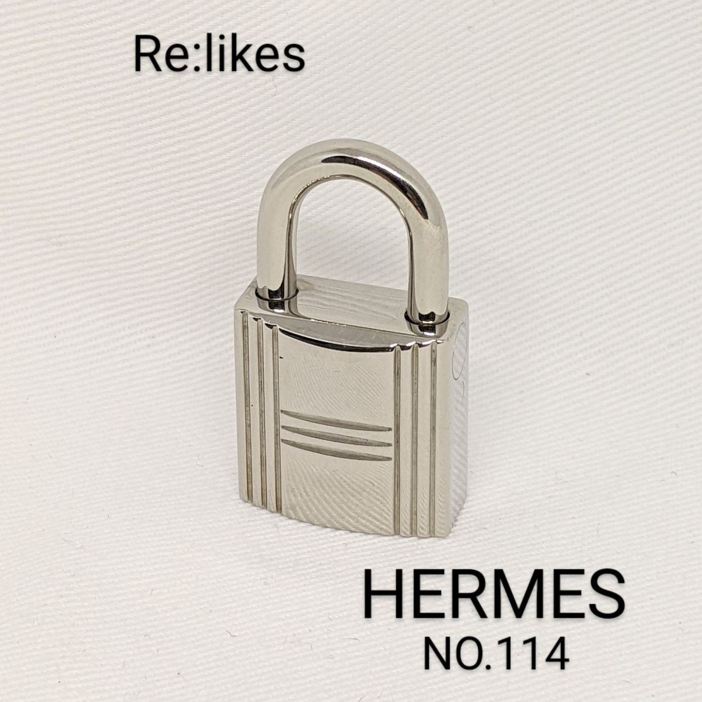 HERMES 】超美品 ！ エルメス カデナ シルバー No．114 パドロック 