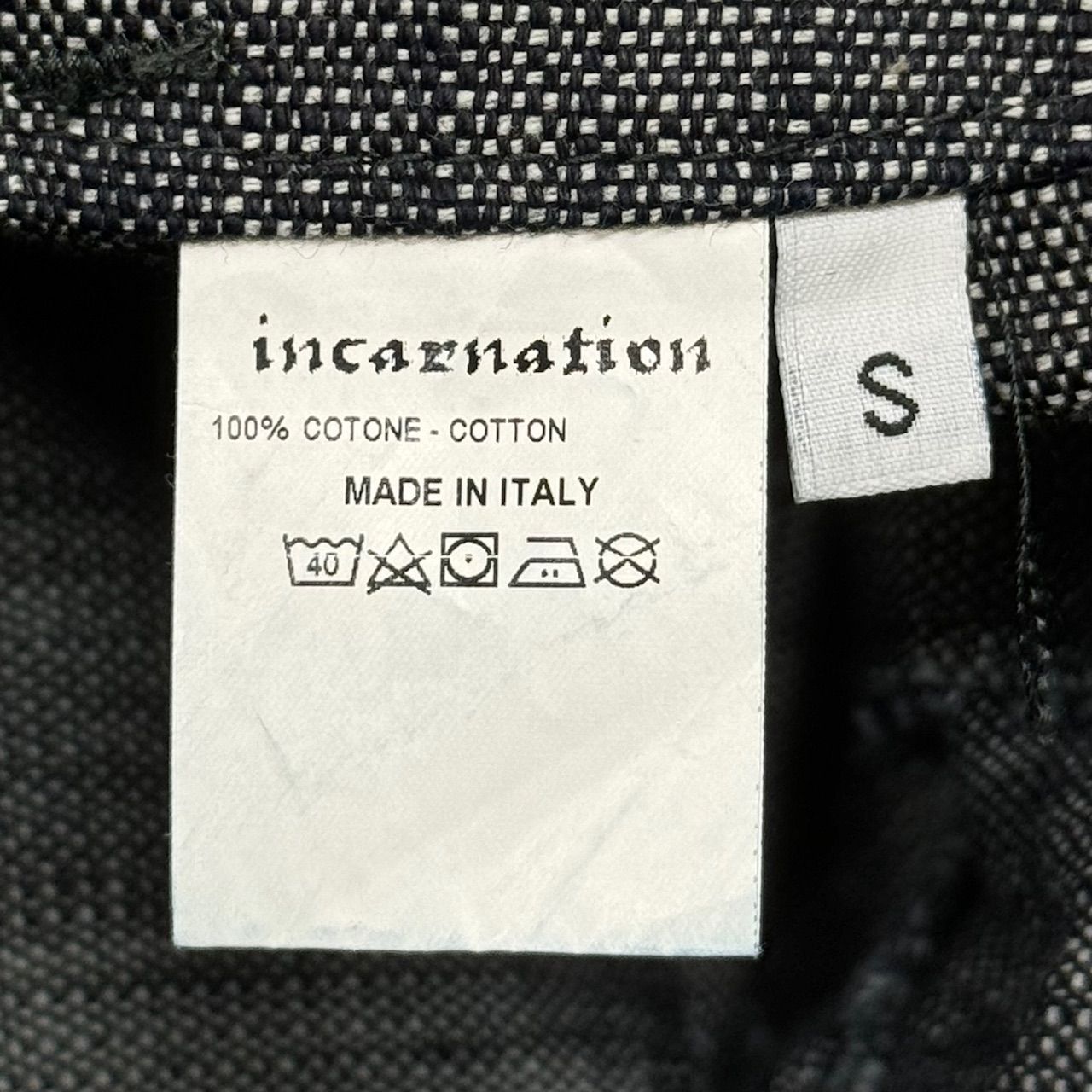 美品バックラッシュ×incarnationインカネーション2段染深黒デニムパンツ 美品バックラッシュ×incarnationインカネーション2段染深黒