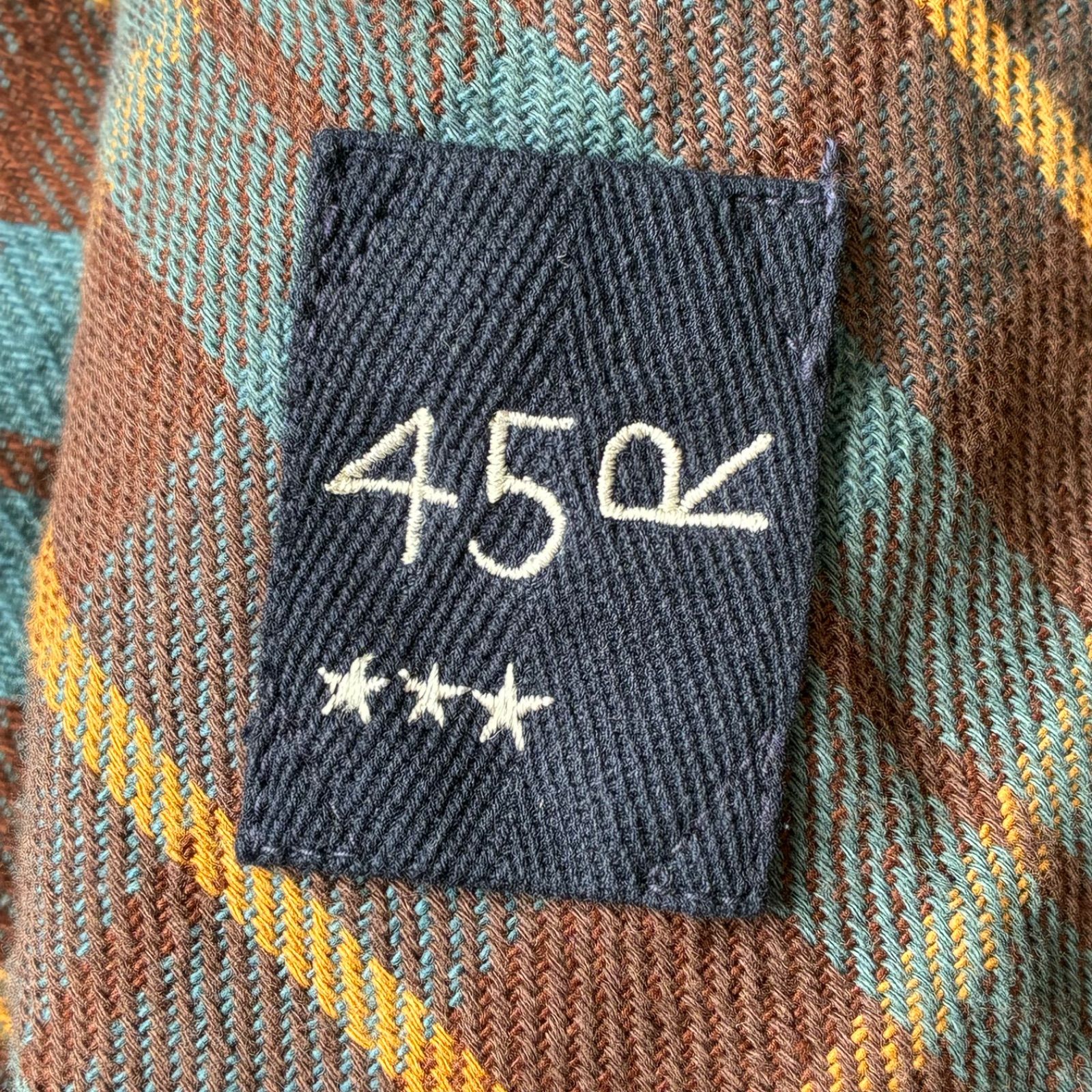 45R フォーティーファイブアール 美品 インドざっ栗ネルの908シャツ