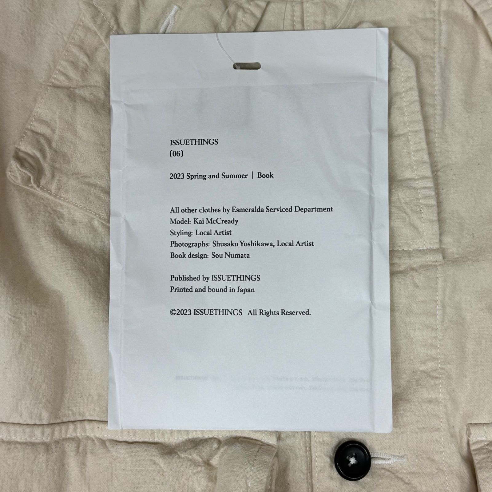 定価75900円 ISSUETHINGS 23SS type2a 定価75900円 ISSUETHINGS 23SS type2a