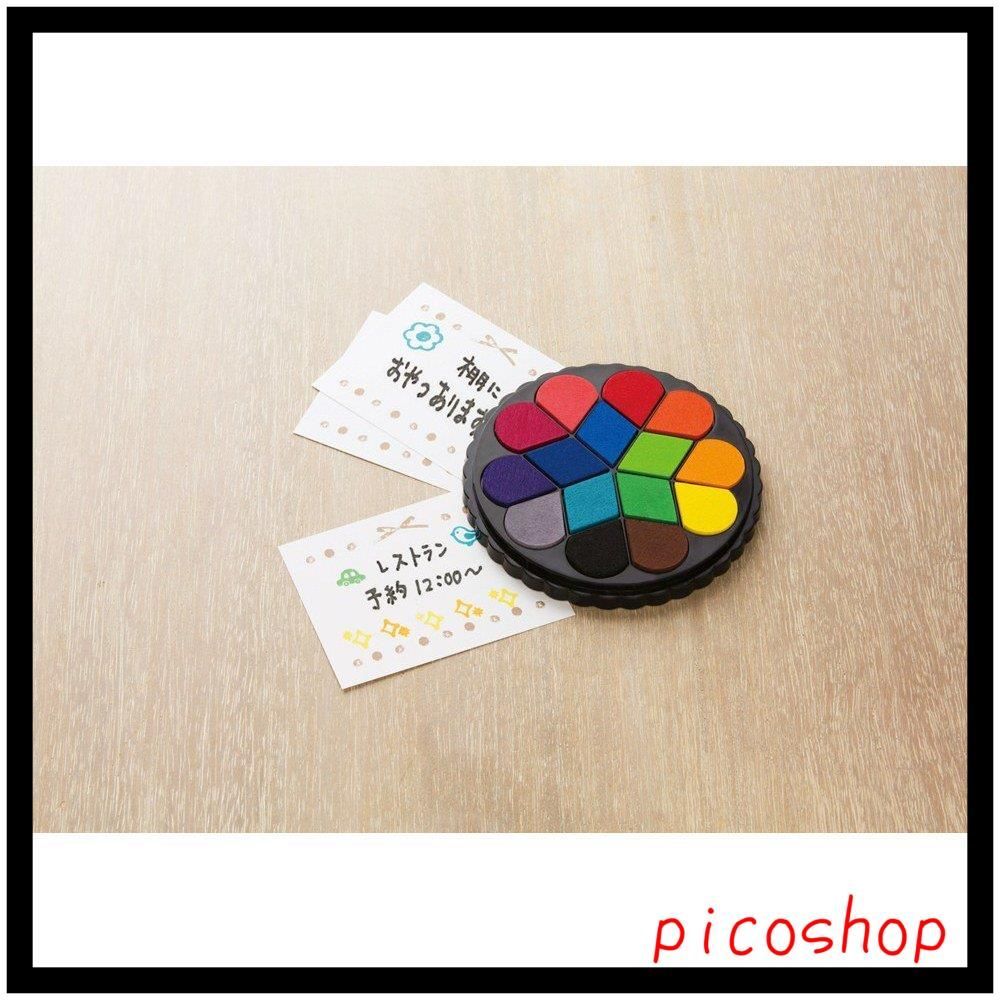 まとめ）シヤチハタ イロドリパッド ドーナツタイプ HPR-8DA〔×5セット