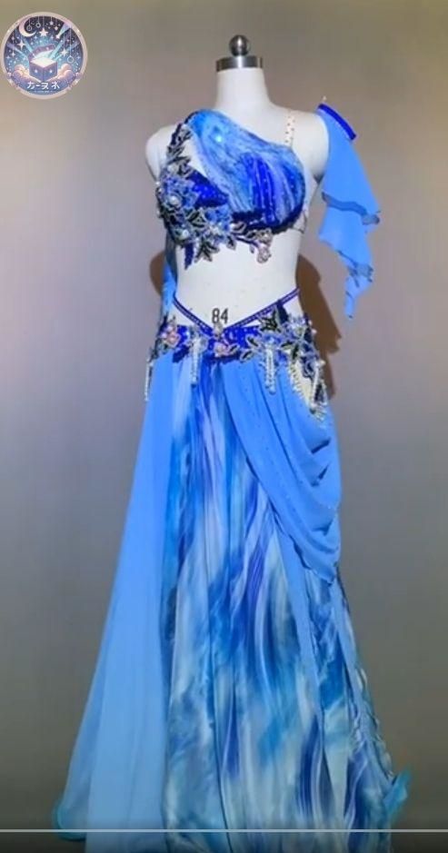 ♥ ベリーダンス衣装 オリエンタル衣装 ブラスカート 絞り染め オーダーメイド