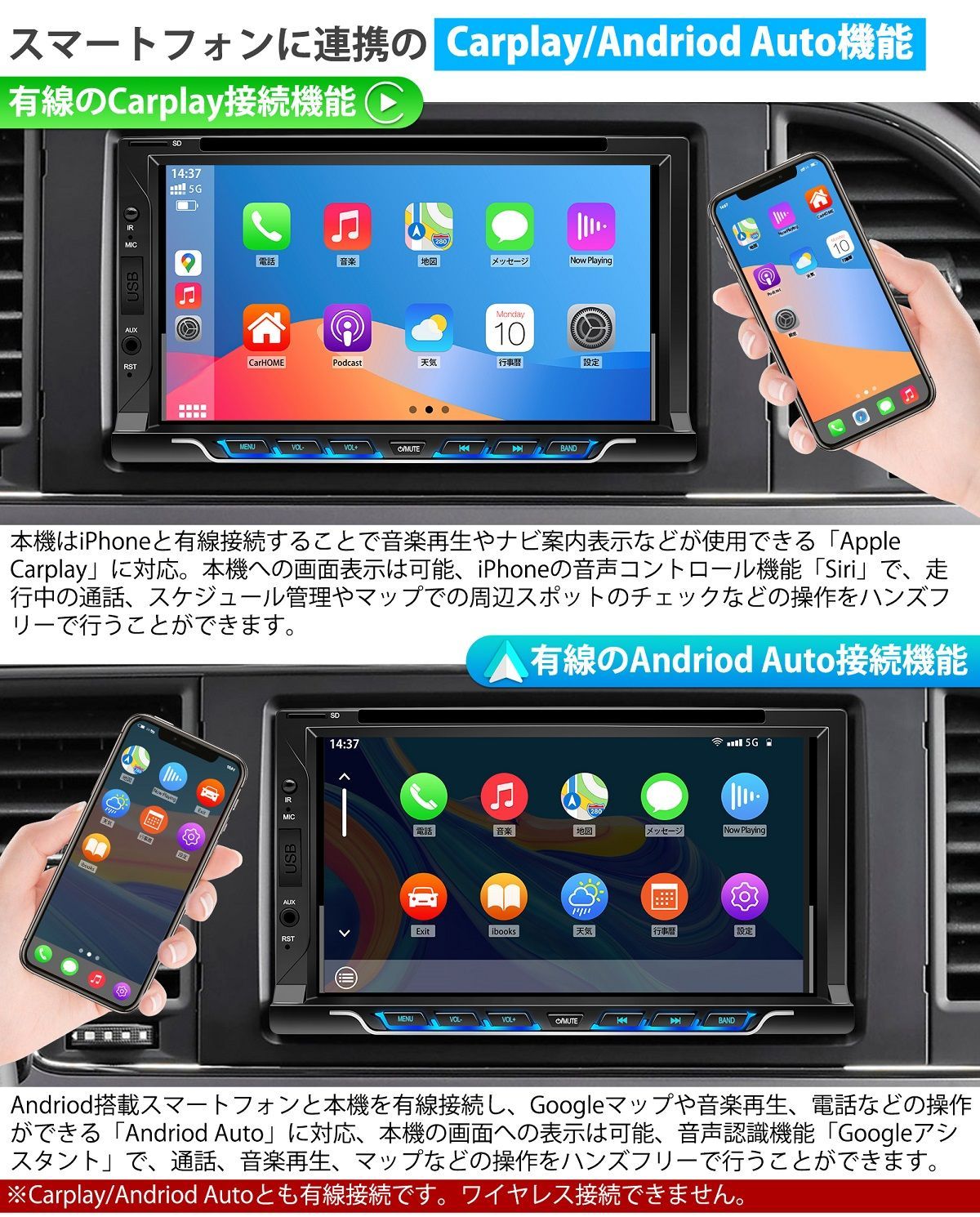 7インチモニター