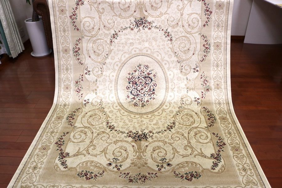 ペルシャ柄絨毯 160×230 新品未使用 ラグ カーペット アイボリー 訳あり ペルシャ柄絨毯 160×230 新品未使用 ラグ カーペット アイボリー
