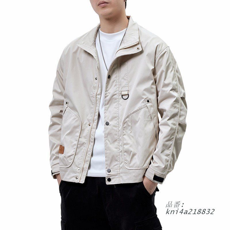 ブルゾン アウター ステン コート ショート丈 メンズ 大きい 大きめポケット おしゃれ 作業 春 ワーク 秋服 ジャケット カジュアル 防風 秋服 kni4a218832