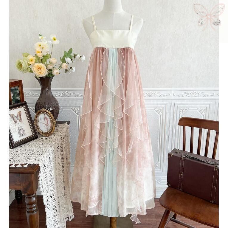 漢風 ロリータワンピース ロング丈 ロリータ福 ゴージャス レース 羽織 ボレロ 真珠付き キャミソールドレス 重ね重ね 改良版漢服 ド WWW_NOITHATQUANGTHANH_NET