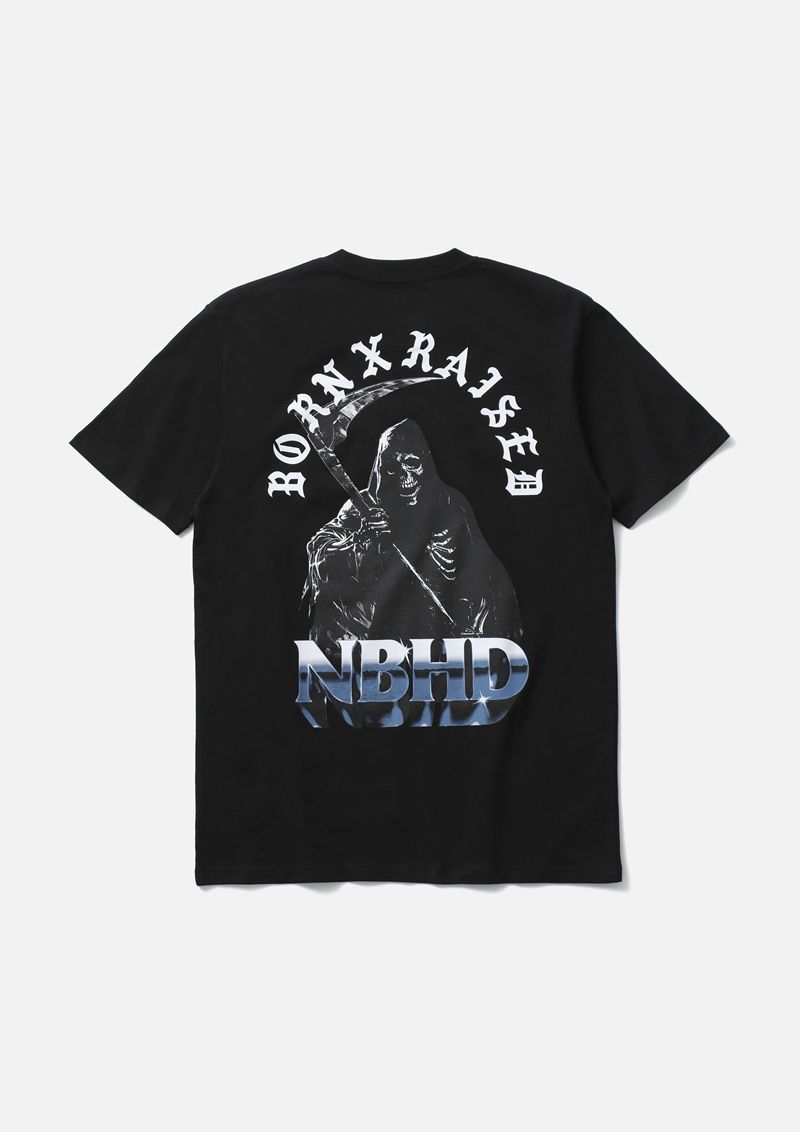 NEIGHBORHOOD × BORN X RAISED / Tシャツ/M/コットン/BLK/251ZB39N-ST01S NEIGHBORHOOD X BORN & RAISED . TEE SS-1 Tシャツ 251ZB39N-ST01S