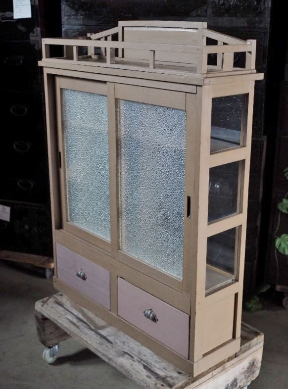 ゆらゆらガラス大正～昭和初期のタバコ屋さんガラスケース 古録展 品番S10827 MARWIL-DEMENAGEMENTS_CH